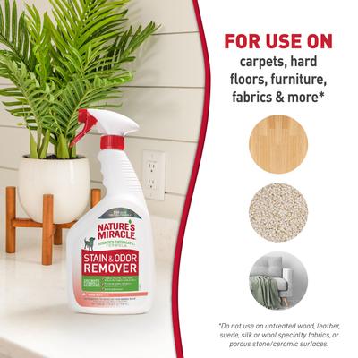 Show full view: Nature's Miracle Dog Enzymatic Stain Remover & Odor Eliminator, Melon Burst Scent, 32-fl oz bottle slide 8 of 12
