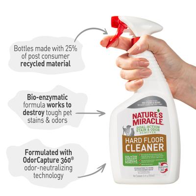 Show full view: Nature's Miracle Dual Action Hard Floor Stain & Odor Remover, 24-fl oz bottle slide 6 of 13