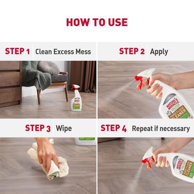 Show full view: Nature's Miracle Dual Action Hard Floor Stain & Odor Remover, 24-fl oz bottle slide 5 of 13