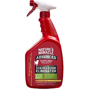Nature's Miracle Enzymatic Formula Advanced Stain & Odor Eliminator, 32-fl oz bottle, Sunny Lemon Scent