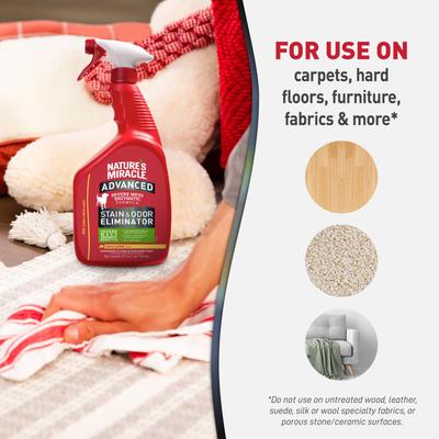 Show full view: Nature's Miracle Enzymatic Formula Advanced Stain & Odor Eliminator, 32-fl oz bottle, Sunny Lemon Scent slide 5 of 12