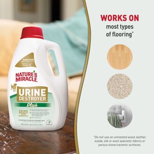 Nature's Miracle Enzymatic Formula Urine Destroyer Plus Dog Stain & Odor Remover, 1-gal bottle