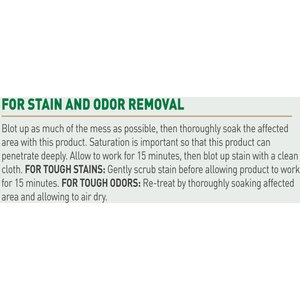 Nature's Miracle Enzymatic Formula Urine Destroyer Plus Dog Stain & Odor Remover, 1-gal bottle