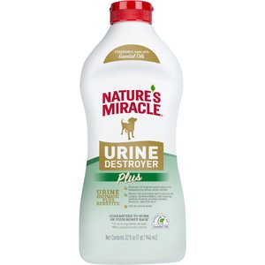 Nature's Miracle Enzymatic Formula Urine Destroyer Plus Dog Stain & Odor Remover, 32-fl oz bottle