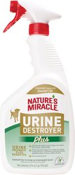 Nature's Miracle Enzymatic Formula Urine Destroyer Plus Dog Stain & Odor Remover, 32-fl oz spray bottle