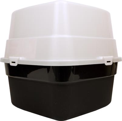 Show full view: Nature's Miracle Hooded Corner Multi-Cat Litter Box with Charcoal Filter, X-Large slide 2 of 12