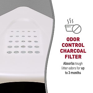 Nature's Miracle Hooded Corner Multi-Cat Litter Box with Charcoal Filter, X-Large
