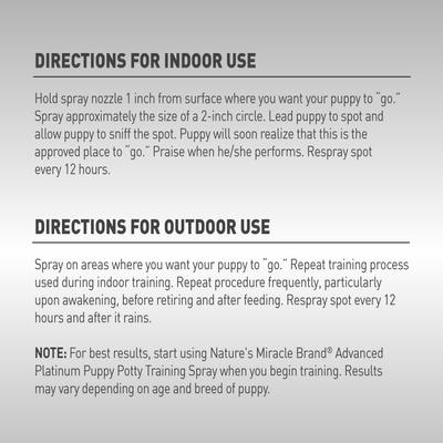 Show full view: Nature's Miracle House-Breaking Potty Training Spray, 8-oz bottle slide 3 of 12