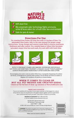 Show full view: Nature's Miracle Intense Defense Unscented Clumping Clay Cat Litter, 20-lb jug slide 3 of 11