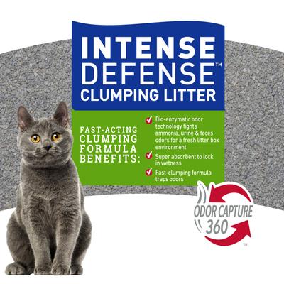 Show full view: Nature's Miracle Intense Defense Unscented Clumping Clay Cat Litter, 20-lb jug slide 6 of 11