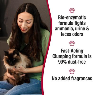 Show full view: Nature's Miracle Intense Defense Unscented Clumping Clay Cat Litter, 20-lb jug slide 7 of 11