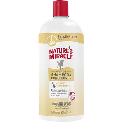 Nature's Miracle Nature's Miracle Oatmeal Dog Shampoo, 32-fl oz bottle, Pistachio Cream Scent