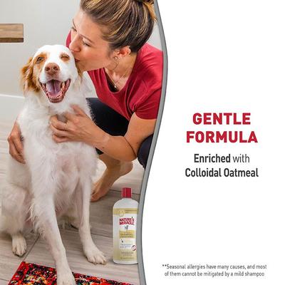 Show full view: Nature's Miracle Oatmeal Dog Shampoo, 32-fl oz bottle, Pistachio Cream Scent slide 6 of 13