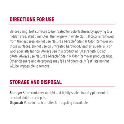 Show full view: Nature's Miracle Odor Control Formula Cat Stain & Odor Remover Spray, 32-fl oz bottle slide 6 of 11