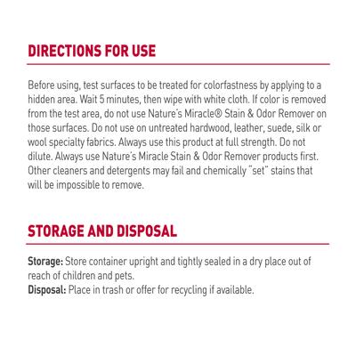 Show full view: Nature's Miracle Odor Control Formula Dog Stain & Odor Remover, 1.3-gal bottle slide 4 of 10