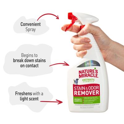 Show full view: Nature's Miracle Odor Control Formula Dog Stain & Odor Remover, 24-fl oz bottle slide 4 of 11