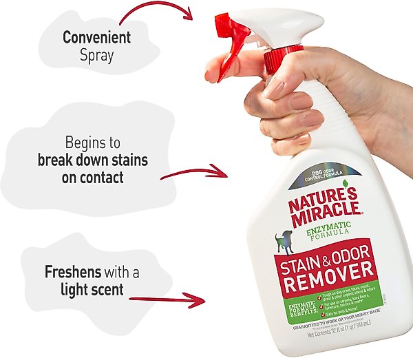 Show full view: Nature's Miracle Odor Control Formula Dog Stain & Odor Remover, 32-fl oz bottle slide 4 of 11