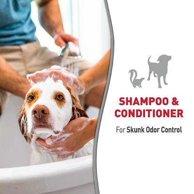 Show full view: Nature's Miracle Odor Control Formula Skunk Odor Control Pet Shampoo & Conditioner, 32-fl oz bottle, Lavender Scent slide 4 of 10