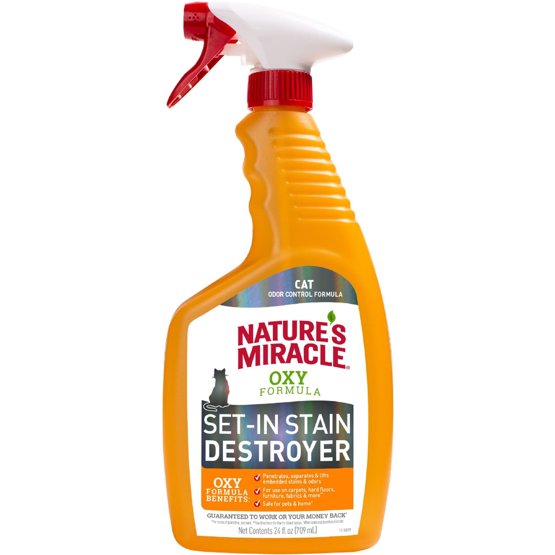 Nature's Miracle Oxy Formula Set-In Cat Stain Destroyer 24-fl oz bottle, Orange Scent