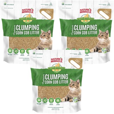 Nature's Miracle Nature's Miracle Premium Scented Clumping Corn Cat Litter, 30-lb bundle