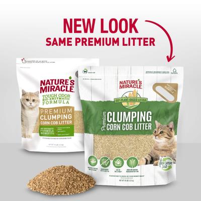 Show full view: Nature's Miracle Premium Scented Clumping Corn Cat Litter, 10-lb bag, bundle of 3 slide 4 of 13