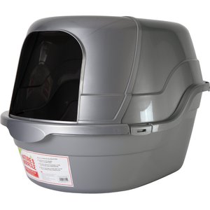 Nature's Miracle Silver Oval Hooded Litter Box