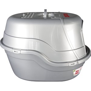 Nature's Miracle Silver Oval Hooded Litter Box