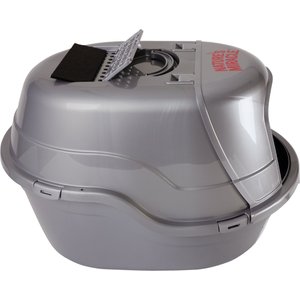 Nature's Miracle Silver Oval Hooded Litter Box