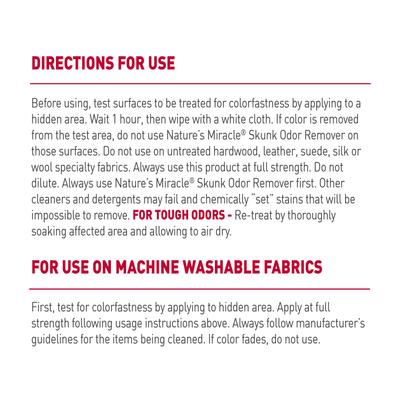 Show full view: Nature's Miracle Skunk Odor Remover, 32-fl oz bottle, Lavender Scent slide 5 of 10