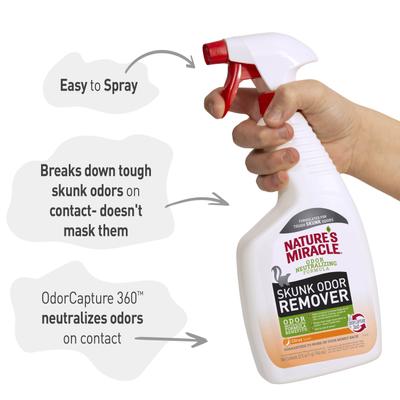Show full view: Nature's Miracle Skunk Odor Remover, 32-fl oz bottle slide 7 of 12