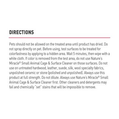 Show full view: Nature's Miracle Small Animal Cage Cleaner Spray, 24-oz bottle slide 4 of 9