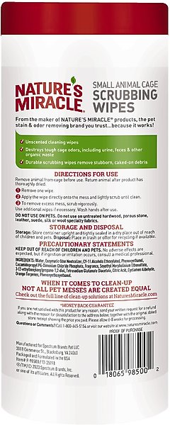 Show full view: Nature's Miracle Small Animal Cage Scrubbing Wipes, 30 count slide 2 of 10