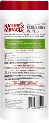 Show full view: Nature's Miracle Small Animal Cage Scrubbing Wipes, 30 count slide 2 of 10