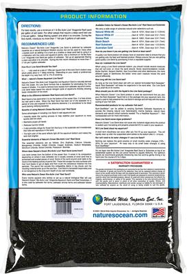 Show full view: Nature's Ocean Bio-Activ Live Aragonite Saltwater Aquarium Sand, Black, 10-lb bag slide 2 of 5