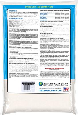 Show full view: Nature's Ocean Bio-Activ Live Aragonite Saltwater Aquarium Sand, Natural White #0, 10-lb bag slide 2 of 4
