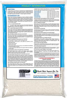 Show full view: Nature's Ocean Bio-Activ Live Aragonite Saltwater Aquarium Sand, Natural White #1, 10-lb bag slide 2 of 5