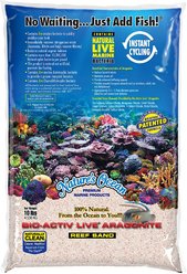 Nature's Ocean Bio-Activ Live Aragonite Saltwater Aquarium Sand, Samoa Pink, 10-lb bag