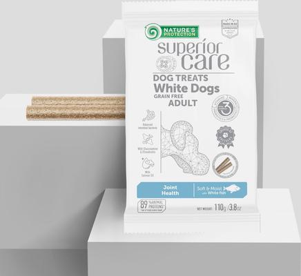 Show full view: Nature's Protection Superior Care Grain-Free White Fish Soft & Chewy Dog Treats, 3.8-oz bag, 7 count slide 4 of 8
