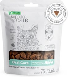 Nature's Protection Superior Care Oral Care Poultry Dental Crunchy Cat Treats, 2.64-oz bag