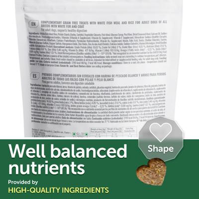 Show full view: Nature's Protection Superior Care Digestive Support White Fish & Rice Adult Dog Treats, 5.29-oz bag slide 6 of 9