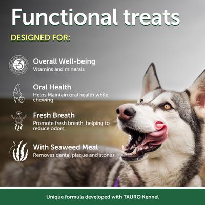 Show full view: Nature's Protection Superior Care Medium Grain-Free Insect Protein Adult Dental Dog Treats, 5.29-oz bag slide 3 of 9