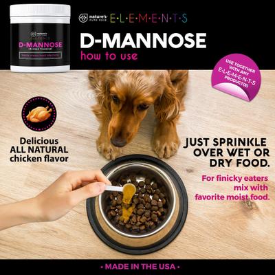 Show full view: Nature's Pure Edge D-Mannose Chicken Flavored Dog & Cat Supplement, 4-oz jar slide 3 of 8