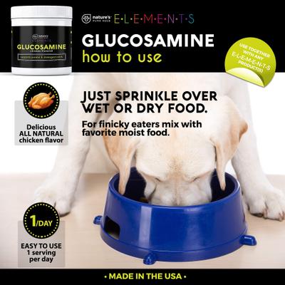 Show full view: Nature's Pure Edge Glucosamine Chicken Flavored Dog & Cat Supplement, 6-oz jar slide 3 of 7