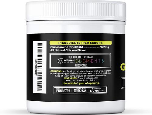 Show full view: Nature's Pure Edge Glucosamine Chicken Flavored Dog & Cat Supplement, 6-oz jar slide 5 of 7