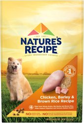 Nature's Recipe Adult Chicken, Barley & Brown Rice Recipe Dry Dog Food, 12-lb bag
