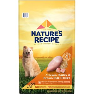 Nature's Recipe Adult Chicken, Barley & Brown Rice Recipe Dry Dog Food, 24-lb bag