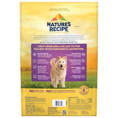 Show full view: Nature's Recipe Adult Lamb, Barley & Brown Rice Recipe Dry Dog Food, 12-lb bag slide 4 of 13