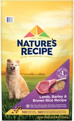 Nature's Recipe Adult Lamb, Barley & Brown Rice Recipe Dry Dog Food, 24-lb bag
