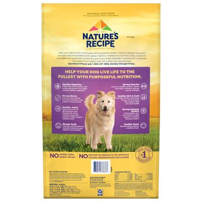 Show full view: Nature's Recipe Adult Lamb, Barley & Brown Rice Recipe Dry Dog Food, 24-lb bag slide 4 of 13