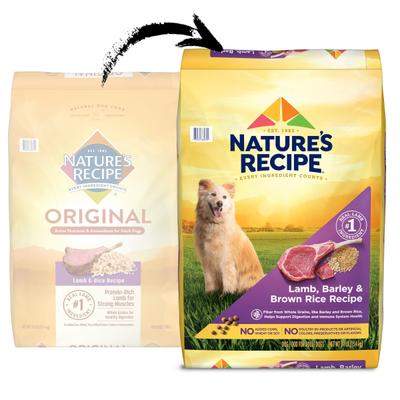 Show full view: Nature's Recipe Adult Lamb, Barley & Brown Rice Recipe Dry Dog Food, 34-lb bag slide 4 of 13